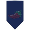 Unconditional Love Chili Pepper Rhinestone Bandana Navy Blue large UN849024